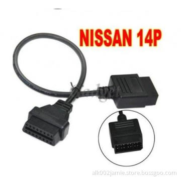 ALK nissan 14 pin obd to obdii connector